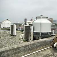 Mini tour de refroidisseur d'eau industrielle Tan matériau FRP avec composants de noyau de ventilateur et de moteur Mini tour de refroidissement de maison d'évaporateur