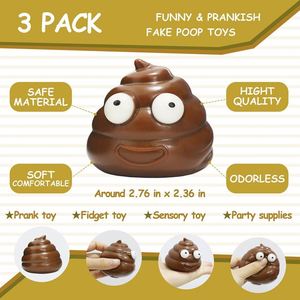 Cute <b>Squeeze</b> Pooy Stress Relief Sensory Funny Poop Shape Unisex Stress <b>Ball</b> PU Material for Party Favors - Product Image 3