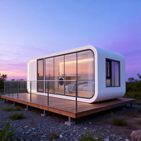 Cabane Apple moderne préfabriquée, maison modulaire portable pour camping, hébergement touristique et sites panoramiques