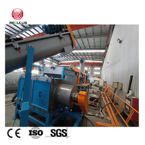 Produits en plastique PP sac T-shirt en plastique HDPE recyclage convoyeur à bande automatique alimentation concassage lavage asséchage ligne de la machine - Product Image 5