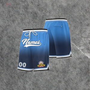 Pantalones Cortos Deportivos Personalizados OMMIZ de la Mejor Calidad, Unisex para Adultos, Transpirables, Talla Grande, Estampados con Degradado, 100% Poliéster - Product Image 3