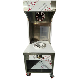 เตาเหล็กสแตนเลสแบบเคลื่อนที่สำหรับร้านอาหารริมทางในมาเลเซีย ยี่ห้อ VICTORY KITCHEN พร้อมพัดลมในตัว - Product Image 5