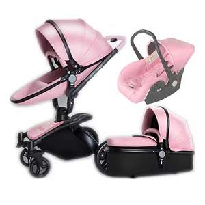 Poussette de luxe 3 en 1 pour bébé, livraison directe, chinois, livraison directe - Product Image 2