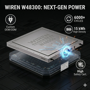 Cableado Personalizado ODM de Fábrica, Temperatura de Funcionamiento -20~60 ℃   Batería de Estado Sólido de 15 kWh, 48 V, 300 Ah para Microcoche Eléctrico EV, 6000 Ciclos - Product Image 1
