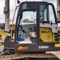 Excavator Medium Track E660H Alat Penggali Tanah Dengan Bucket Standar 0.3m³ untuk Pekerjaan Penggalian Kota