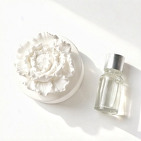 Diffuseur d'huiles essentielles en céramique, parfumé aux fleurs, en porcelaine, fait main, pour l'aromathérapie à domicile, désodorisant d'ambiance