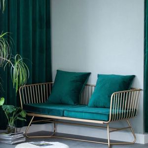 Nordique moderne Simple luxe ensemble combinaison salon meubles métal <span class=keywords><strong>fer</strong></span> <span class=keywords><strong>forgé</strong></span> cadre velours <span class=keywords><strong>canapé</strong></span> sectionnel - Product Image 2