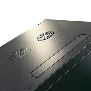 Prix d'usine, rack mural démontable de 19 pouces, 12U, largeur 600 mm, porte avant en verre avec ventilateurs - Product Image 5