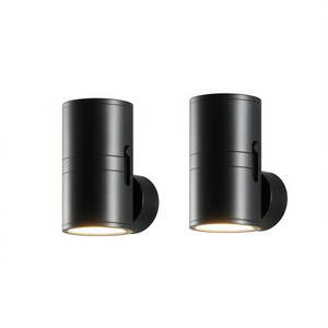 Veilleuse LED moderne à brancher sur prise murale, contrôle par capteur, blanc chaud 2700K, design rond, éclairage intérieur, petite taille - Product Image 1