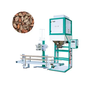 10-50KG vibrate feeding pea kidney bean cacao beans unhulled peanut packing machine