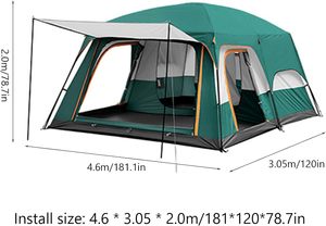 Tente Moderne Simple en Nylon Imperméable, Anti-taches, Coupe-vent, Quatre Saisons, Ouverture Automatique Rapide, Grande, Portable, Une Chambre - Product Image 5