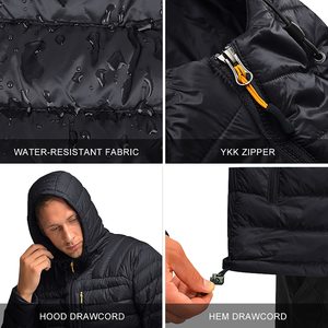 <span class=keywords><strong>Veste</strong></span> de luxe imperméable en duvet d'oie, Logo personnalisé de <span class=keywords><strong>montagne</strong></span>, <span class=keywords><strong>veste</strong></span> légère de randonnée en plein air pour hommes - Product Image 3