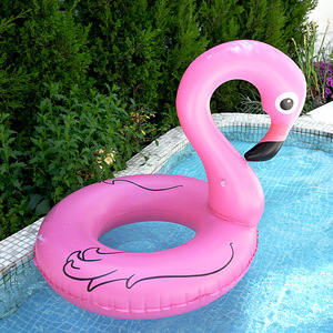 Flotador Inflable de Flamenco para Piscina, 110x40cm, PVC Reforzado, Juguete Acuático para Adultos - Product Image 1