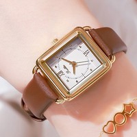 Scottie personnalisé nouveau Design moderne dame montre-bracelet à quartz pour dames étanche cadran carré original en cuir mode analogique