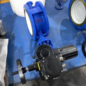 Válvula de Mariposa Eléctrica D943H-6C DN600 Tipo Interruptor de Alta Temperatura Resistencia a la Presión de 0.6MPa - Product Image 4