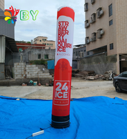 Colonne lumineuse gonflable personnalisée avec télécommande, publicité rotative, tube lumineux LED, décoration pour grandes ouvertures