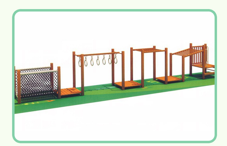 Small Size Kids Wooden Outdoor Playground Multifunction Outdoor Amusement Park Wooden Equipment For Children