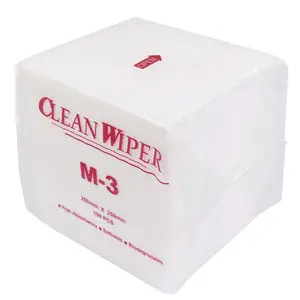 Cleanroom Wipe M -3 100% Toallitas no tejidas de rayón para limpiar equipos de proceso de alta temperatura