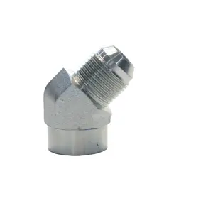 full sizes carbon steel JIC Male NPTF female Zinc Plating 45 Degree Elbow Bend Hydraulic Thread Fitting Adapter Connector Joint