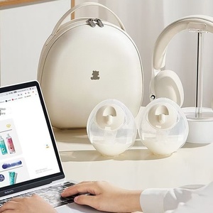 Petit tire-lait électrique portable sans BPA Little White Bear, bilatéral, mains libres, avec sac de collecte de lait <span class=keywords><strong>ouvert</strong></span> au niveau du cou, petit - Product Image 3
