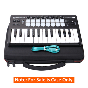 Bolsa de almacenamiento de teclado electrónico EVA Estuche de EVA portátil para <span class=keywords><strong>Novation</strong></span> <span class=keywords><strong>Launchkey</strong></span> Mini 25-Note USB Keyboard MK2 Controller - Product Image 6