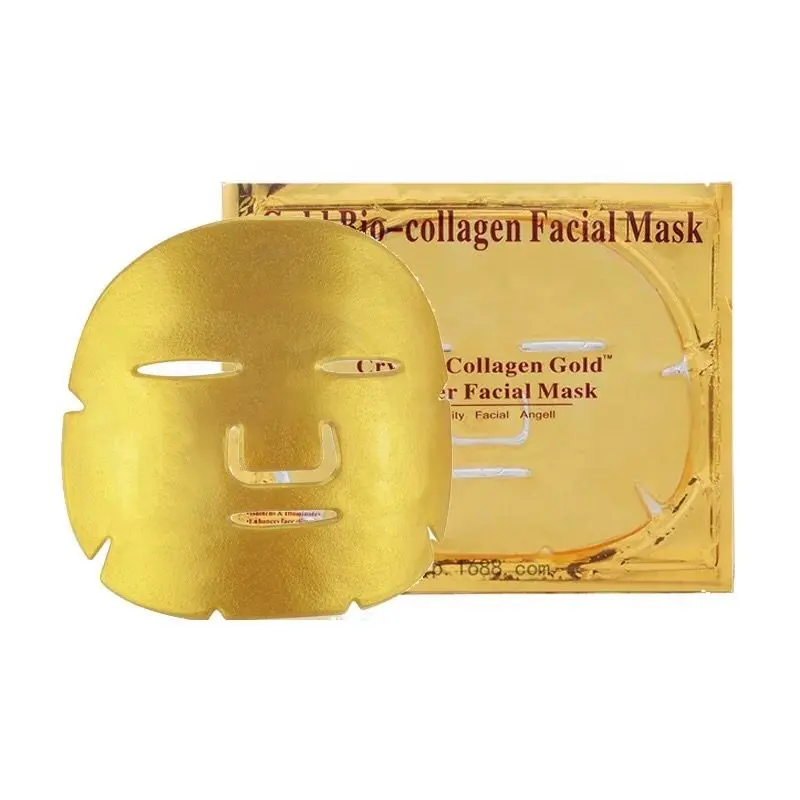 Bán Chạy Nhất Làm Săn Chắc Chống Lão Hóa Tinh Khiết 24K Vàng Bio Aqua Collagen Tinh Thể Mặt Nạ Mascarillas Vàng Cho Vẻ Đẹp