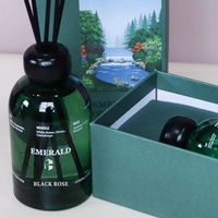 2025 gros bouchon en bois brun diffuseur bouteille luxe emballage personnalisé bâton de rotin naturel diffuseur de roseau