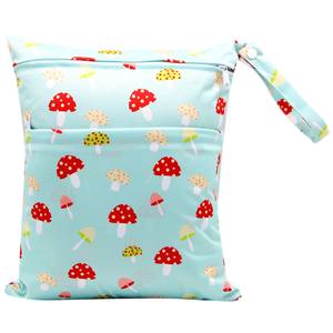 Sac de voyage à poches zippées lavable et réutilisable pour couches lavables et sèches humides pour bébé - Product Image 5