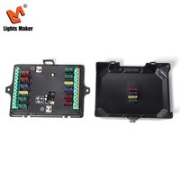 Panel de interruptores Dozer de 12 posiciones, 12V 24V, control por cable, interruptor maestro de alta resistencia de 80A, IP67 a prueba de agua
