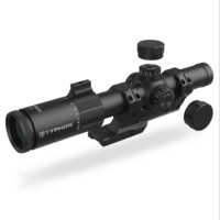 TYPHON 1-10x24IR FFP LPVO Premier plan focal Rouge Vert Réticule illuminé Tube de 30 mm Dia Viseurs optiques Portée de chasse grand Angle