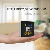 Meteran kualitas udara luar ruangan multifungsi rumah tangga Monitor kualitas udara Gas monitor layar LCD Monitor kualitas udara pintar