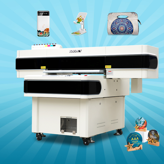 AUDLEY 9060 UV Printer Flatbed PVC Card Business Card Printing Machine Smart Id Card Printer Golf Ball UV Printer