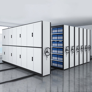 Khả năng tải cao kim loại tập tin nhỏ gọn kệ lưu trữ di động lưu trữ tủ thép Máy đầm di động - Product Image 4