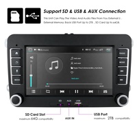 Autoradio DVD IPoster 7 pouces Android 13 Quad Core 2 Din 1+16 Go avec RDS intégré pour VW Skoda SEAT