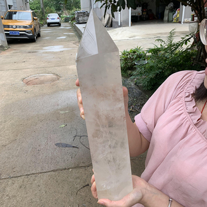 Torri del punto di <span class=keywords><strong>pietra</strong></span> di cristallo di quarzo chiaro bianco di cristallo curativo naturale all'ingrosso grande per <span class=keywords><strong>la</strong></span> decorazione - Product Image 3