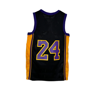 Maillot de basket vintage des <span class=keywords><strong>Lakers</strong></span>, respirant, antibactérien, 100% polyester, vêtements de sport à manches courtes pour <span class=keywords><strong>homme</strong></span>, imprimé - Product Image 2