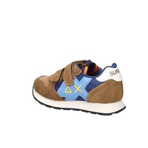 Sun68 Baskets pour enfants Z45314B Marron Bleu Fermeture Velcro Chaussures décontractées - Product Image 3
