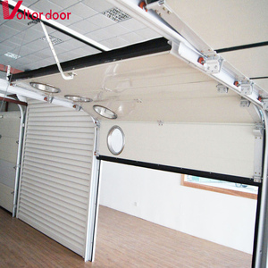 Superficie acabada de <span class=keywords><strong>puerta</strong></span> de garaje seccional moderna personalizada de acero inoxidable para uso en exteriores y villas - Product Image 4