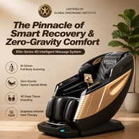 Fauteuil de massage ultra-silencieux à moteur 4D, niveau sonore <50dB, programme d'aide au sommeil, pétrissage doux, relaxation nocturne en chambre