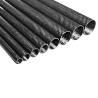 Tuyau flexible en fibre de carbone de 10 cm pour gestion de faisceau de câbles de robot, finition brillante/mate -60 +180