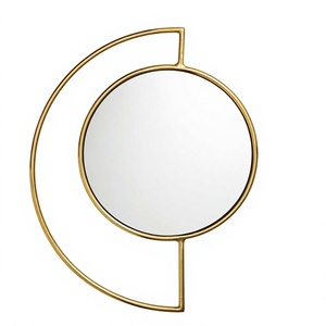 Minimalist Aluminium Gold Wall Mirror Classic Style Luxury Creative Mirror For Home Decoration Wall Mirror Frame Design - Product Image 2