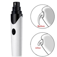 Lime à ongles électrique silencieuse pour animaux de compagnie, lime à ongles pour chien rechargeable par USB, lime à ongles pour chat pour le toilettage des animaux de compagnie de petite et moyenne taille