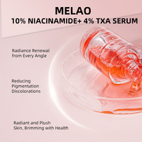 Correcteur de taches foncées en verre organique naturel 10% niacinamide 4% acide tranexamique 2% sérum nourrissant pour le visage à la vitamine C
