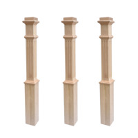 Broche de tampons de bois massif pour l'intérieur, nouveaux modèles, poste de clôture, pilier d'escalier en bois
