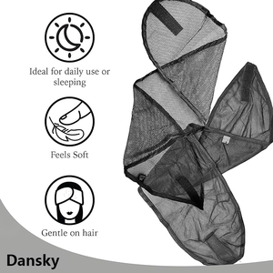 DANSKY Enveloppe de <span class=keywords><strong>cheveux</strong></span> <span class=keywords><strong>en</strong></span> satin soyeux, enveloppes de tête luxueuses pour femmes noires, enveloppement de <span class=keywords><strong>cheveux</strong></span> <span class=keywords><strong>en</strong></span> <span class=keywords><strong>soie</strong></span> pour protection nocturne et bandeau <span class=keywords><strong>en</strong></span> satin - Product Image 4