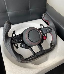 Volant en cuir et fibre de carbone avec bouton START pour <span class=keywords><strong>Audi</strong></span> RS3 8Y RS4 RS5 B9.5 RS6 RS7 C8 <span class=keywords><strong>2021</strong></span>-2024 - Product Image 6