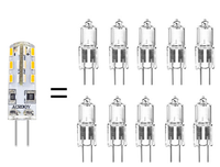 Ampoule LED 2W G4 AC220V Halogène de remplacement pour l'éclairage de paysage et de dessous de cabinet Bi-Pin Base Corn Light pour usage résidentiel