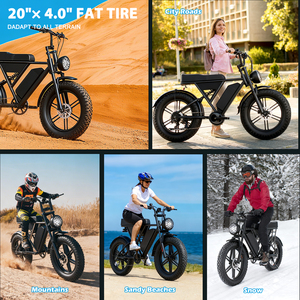 Bici <span class=keywords><strong>Elettrica</strong></span> 2025 in Offerta Speciale 48V 20AH 1000W <span class=keywords><strong>con</strong></span> Pneumatici Fat da 20 Pollici - Product Image 3