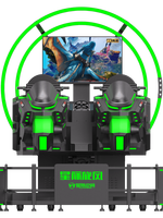 Arcade Machine & Motion "Flight Simulator" Lunettes 3d Réalité Virtuelle Star VR Ride 2 Seats VR Star Space
