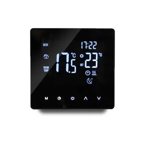 Thermostat à écran numérique Lcd boîtier de thermostat intelligent wifi pour chauffe-eau électrique chaudière à gaz chauffage par le sol